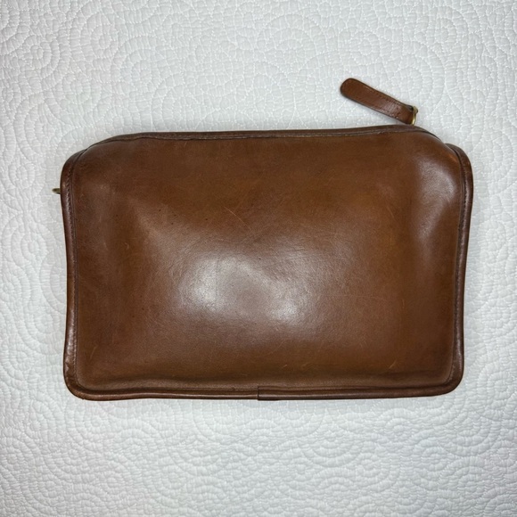 Vintage 70s Coach Tabac Companion Leather Shoulder Bag - Picture 4 of 8